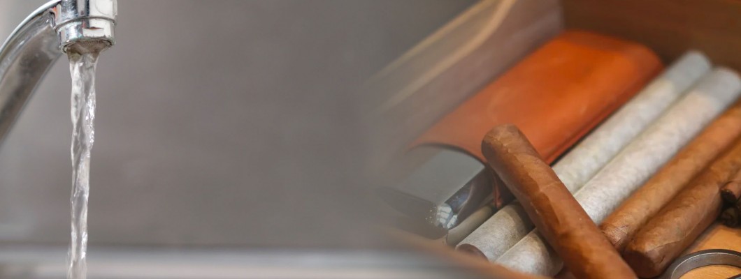 Ne használjon csapvizet a humidor párásításához!