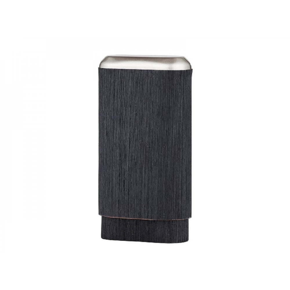 Szivartok - 3 szivar részére, fémdíszítésű fekete bőr (14-19x3cm)