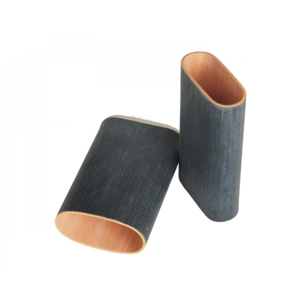 Szivartok - 3 szivar részére, fémdíszítésű fekete bőr (14-19x3cm)