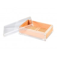 Humidor Akrill - 50 szál szivar részére, átlátszó - Angelo