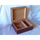 Humidor 40 szivar részére, cédrusfa szivar tároló doboz, dohányleveles dekorációval