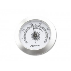 Humidor hygrométer - ezüst színű