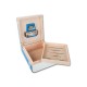 Humidor 40 szál szivar részére, cédrusfa szivar tároló doboz, párásítóval, külső hygrométerrel, kék/fehér, ovális - Passatore