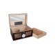 Humidor Exkluzív, 80-100 szál szivar részére, üveges, cédrus szivar tároló doboz, hygrométerrel, párásítóval - Achenty!