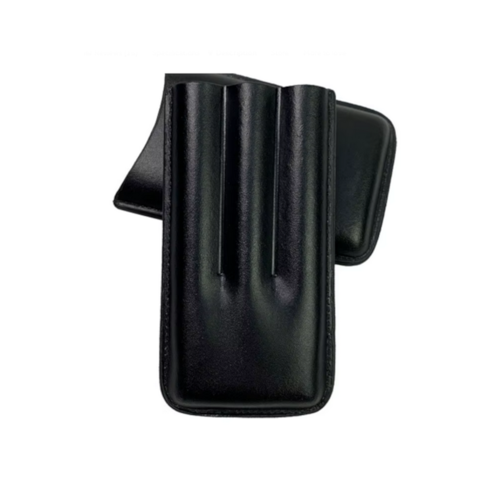 Elegáns szivartok 3 szál Robusto szivarhoz – teleszkópos, fekete