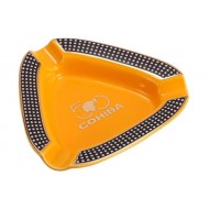 Szivar hamutartó 3 szivarnak - sárga kerámia