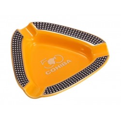 Szivar hamutartó 3 szivarnak - sárga kerámia