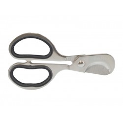 Szivarvágó olló - króm, gumis ujjvédővel (9,5cm)