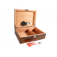 Makassar Humidor 40 szál szivar részére, szivartartó doboz, párásítóval - Achenty!