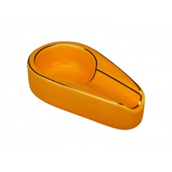 Szivar hamutartó 1 szivarnak - sárga kerámia, Achenty!