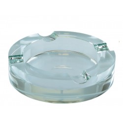 Kristály szivar hamutál - kerek, 18cm