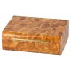 Humidor 50 szivar részére, cedrusfa, lakkozott, márvány-design szivar doboz - világosbarna, Passatore